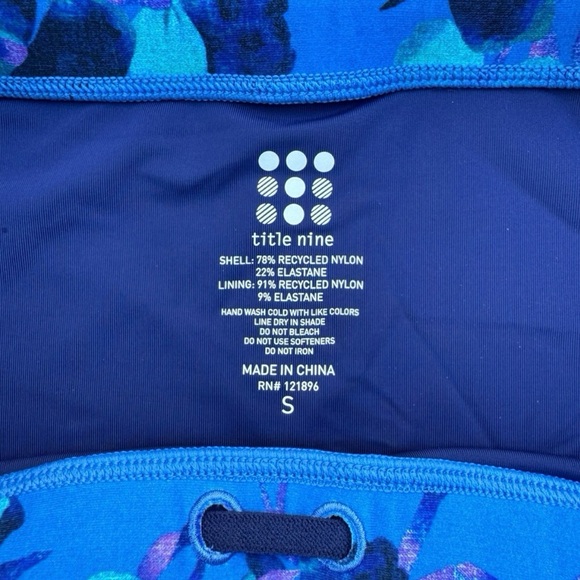 Title Nine Small Genie Bikini Bottom Chili Blossom Athletic Swim Bottom - Picture 4 of 8